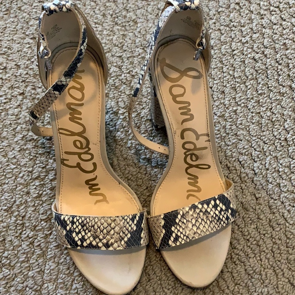 Sam Edelman heels snake print